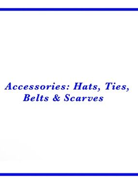 Blue Text Hat Collection Poster
